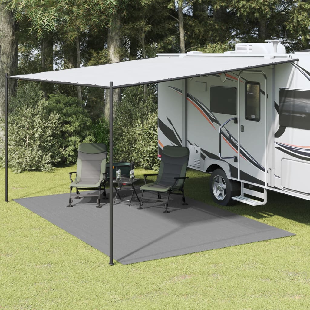 Vidaxl Zelt Teppich 5x3 m hellgrau