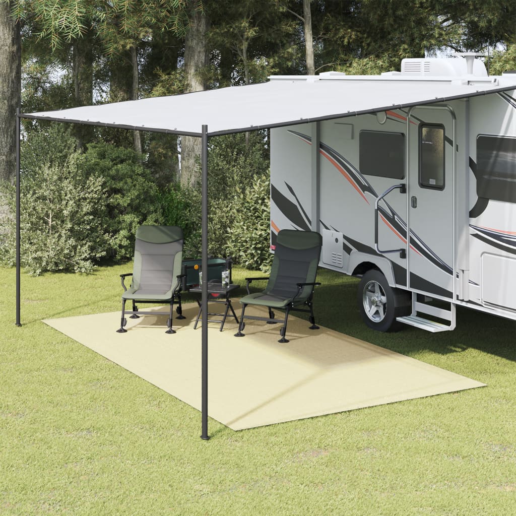 Vidaxl Zelt Teppich 4.5x2,5 M cremefarben