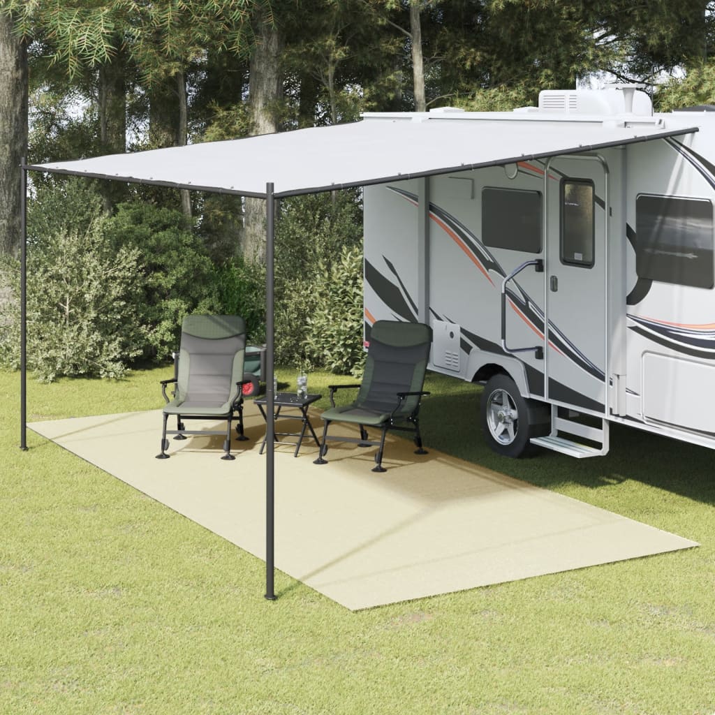 Vidaxl Zelt Teppich 5.5x2,5 M cremefarben