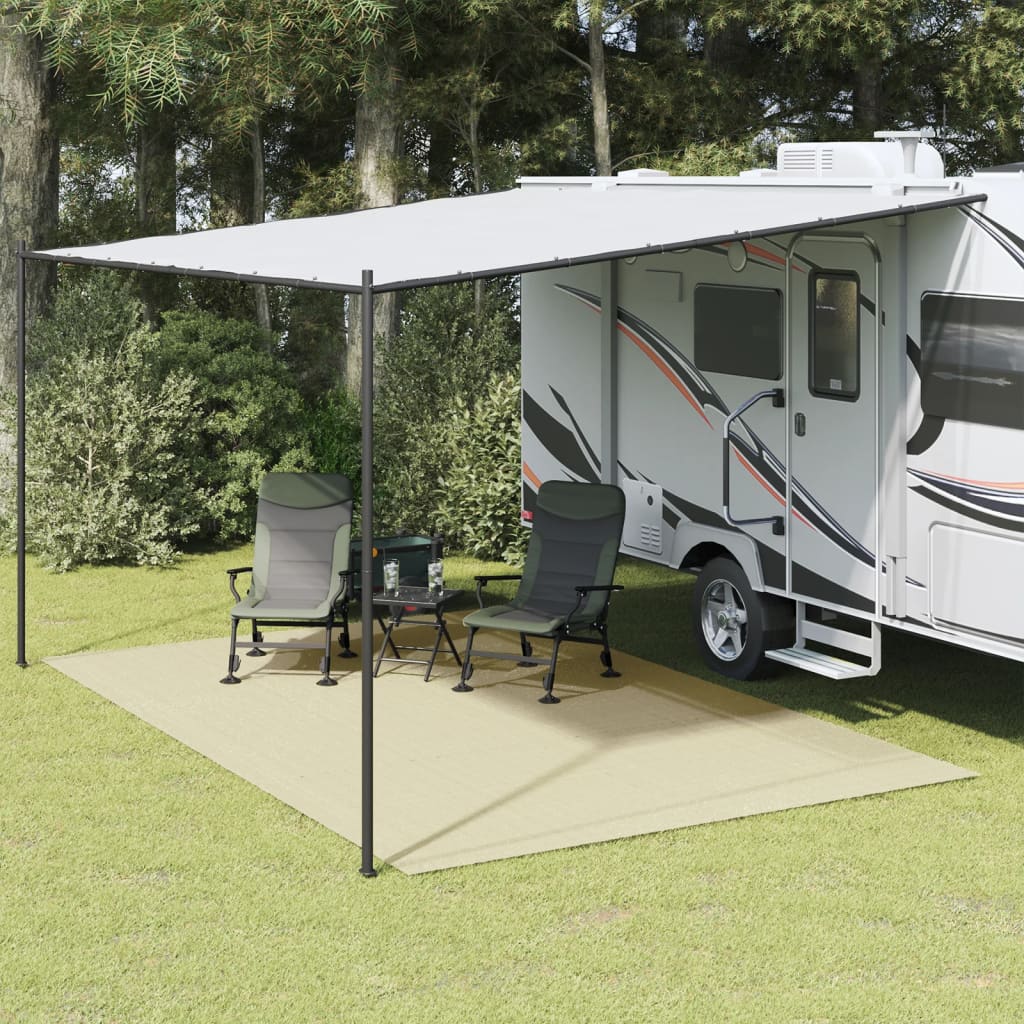 Vidaxl Zelt Teppich 5x3 m cremefärt