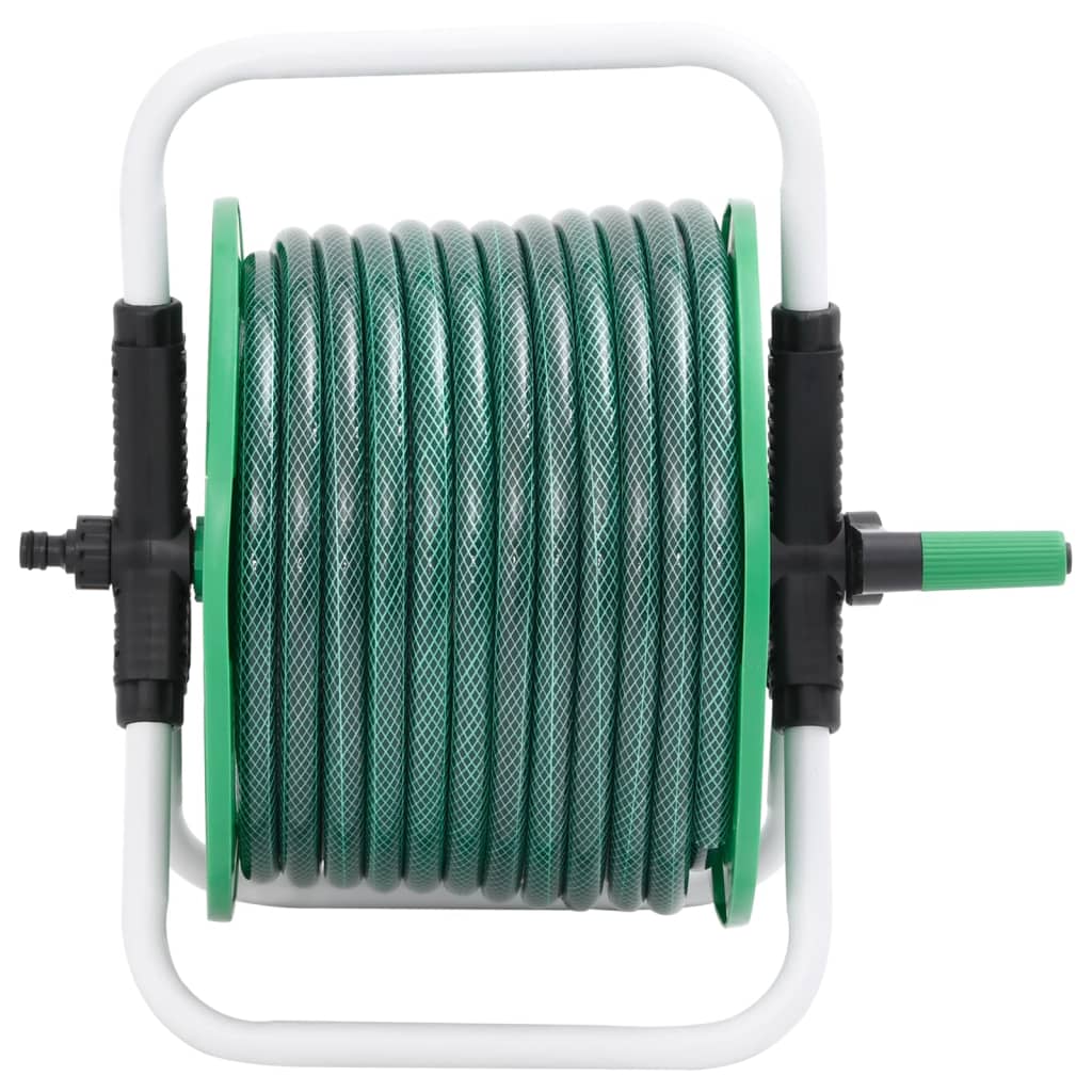 Vidaxl freistehender Schlauchaufroller mit 20 m grünem PVC-Schlauch