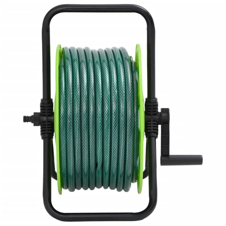 Vidaxl Schlauchtrommel mit 30 m Schlauch freistehend PVC grün