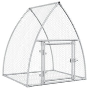 Vidaxl Kaninchen Hutch 100x105x120 cm verzinkter Stahl silberfarben - afbeelding 2