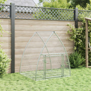 Vidaxl Kaninchen Hutch 100x105x120 cm verzinkter Stahl silberfarben - afbeelding 3