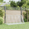 Vidaxl Kaninchen Hutch 200x105x91 cm verzinkter Stahl Silberfarben