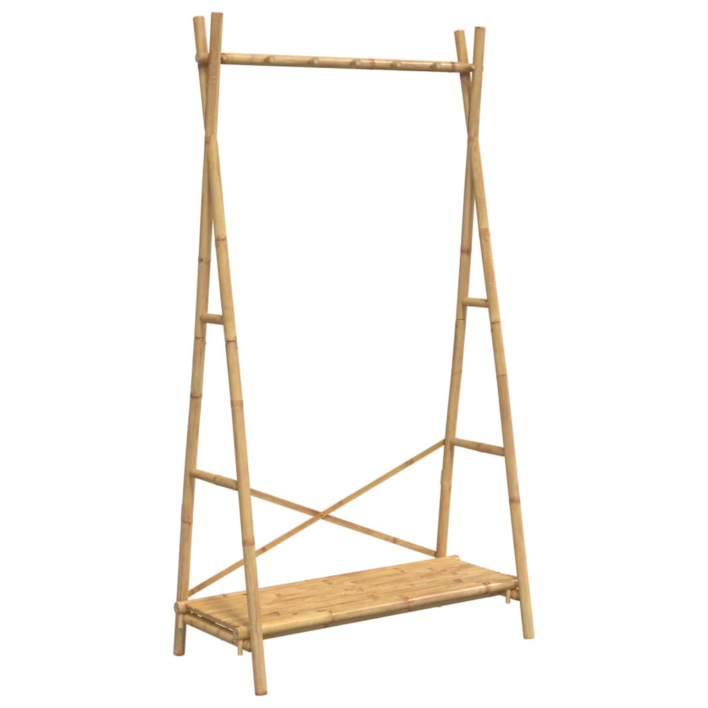 VIDAXL -Kleidung mit Regal 102x50x190 cm Bambus