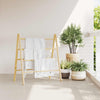 Vidaxl -Handtuchleiter mit 4 Sportarten 90x50x100 cm Bambus