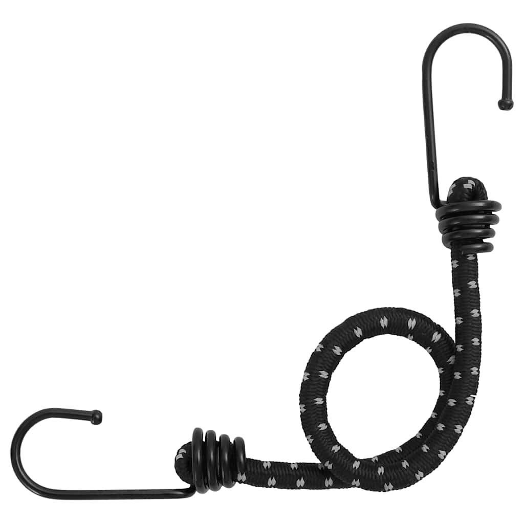 Vidaxl Spanelastics mit reflektierenden Streifen und Haken 25 Teile 38 cm