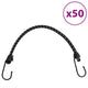 Vidaxl Spanelastics mit reflektierenden Streifen und Haken 50 Stück 38 cm