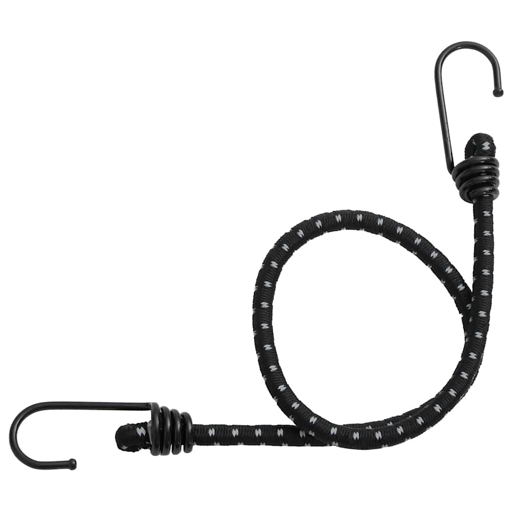 Vidaxl Spanelastics mit reflektierenden Streifen und Haken 50 Stück 46 cm