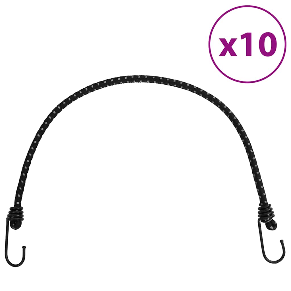 Vidaxl Spanelastics mit reflektierenden Comics und Haken 10 Teile 59 cm