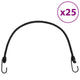Vidaxl Spanelastics mit reflektierenden Comics und Haken 25 Teile 59 cm