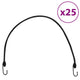 Vidaxl Spanelastics mit reflektierenden Streifen und Haken 25 ST 88 cm