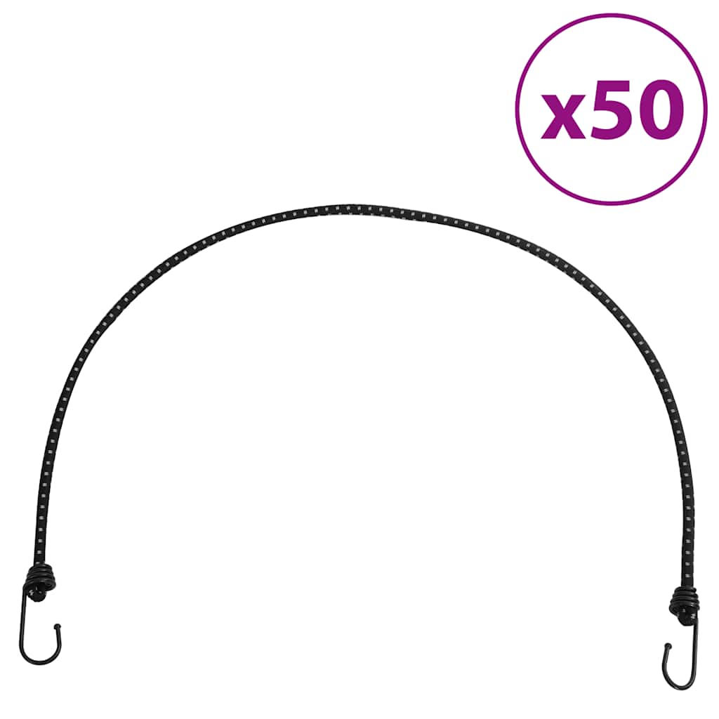 Vidaxl Spanelastics mit reflektierenden Streifen und Haken 50 pc 100 cm