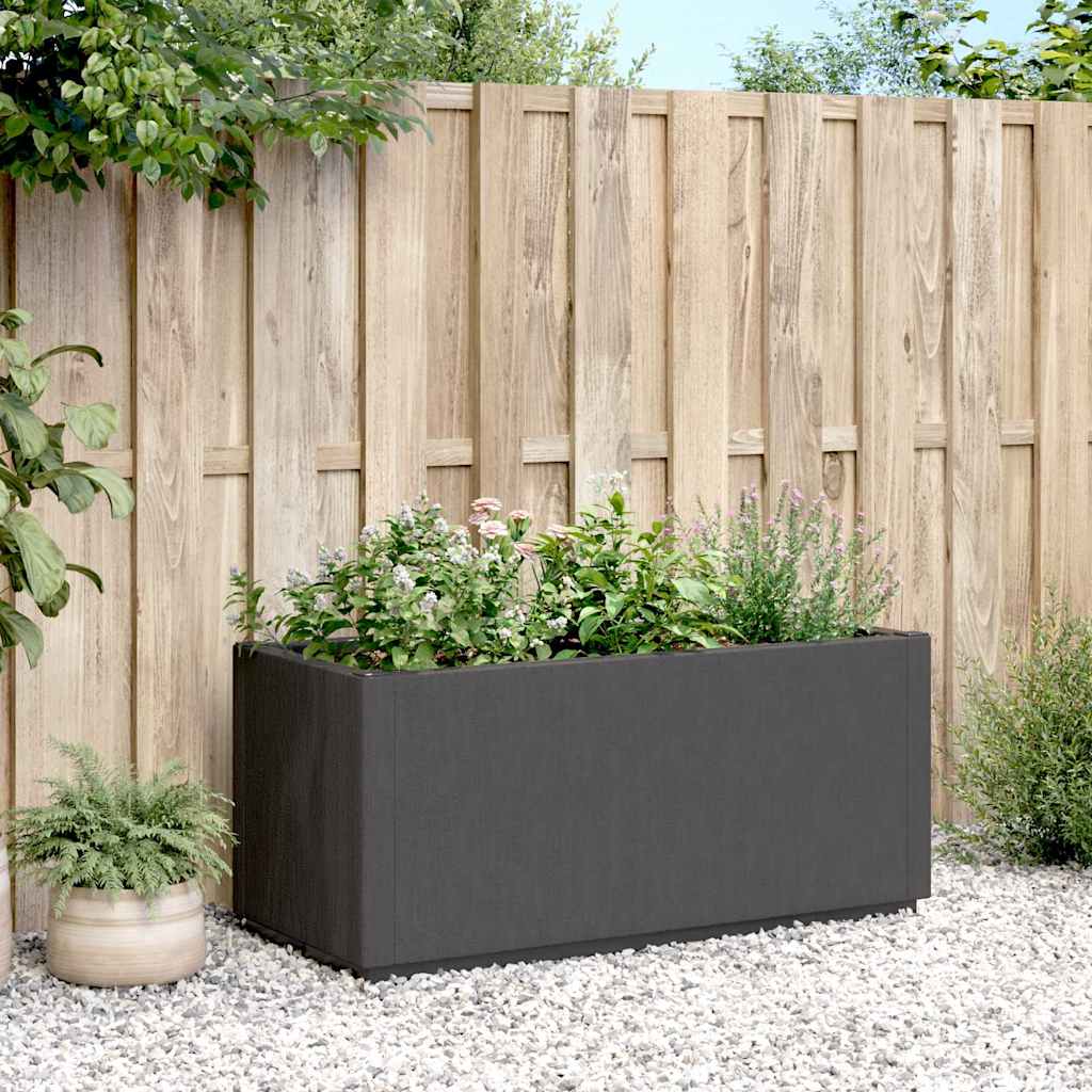 VIDAXL -Planungsbox 80x36x35 cm Polypropen dunkelgrau