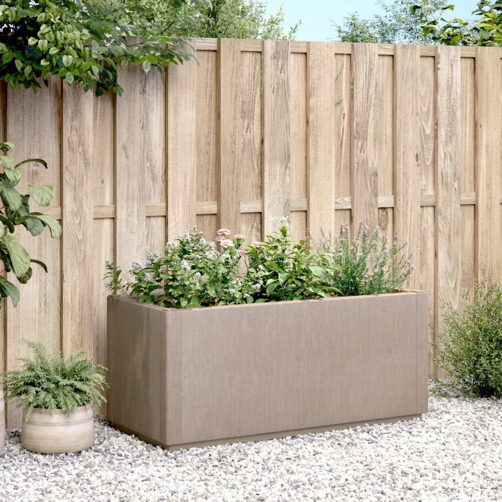 VIDAXL -Planungsbox 80x36x35 cm Polypropen hellbraun
