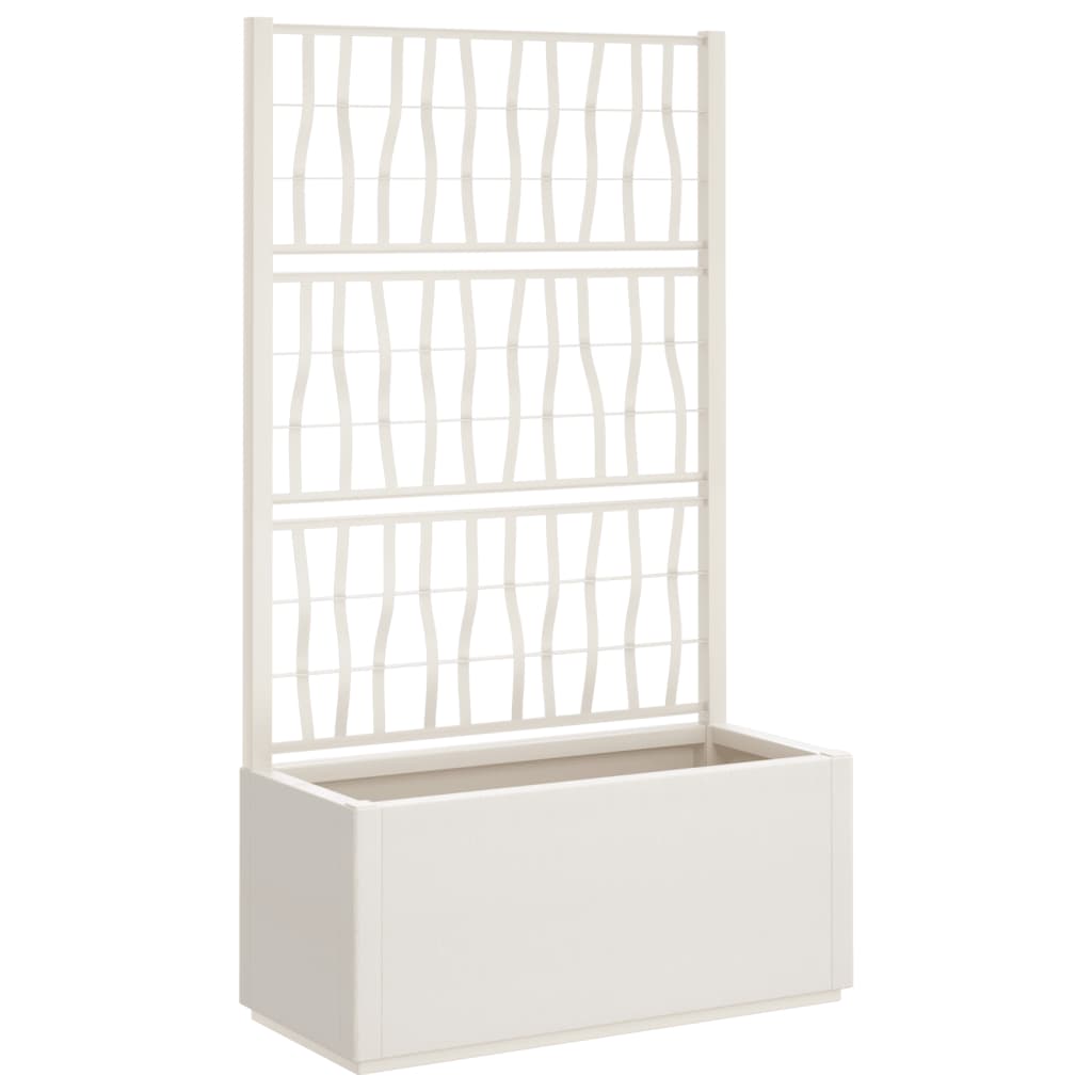 VIDAXL -Planungsbox mit SLAT 80x36x140 cm Polypropen weiß