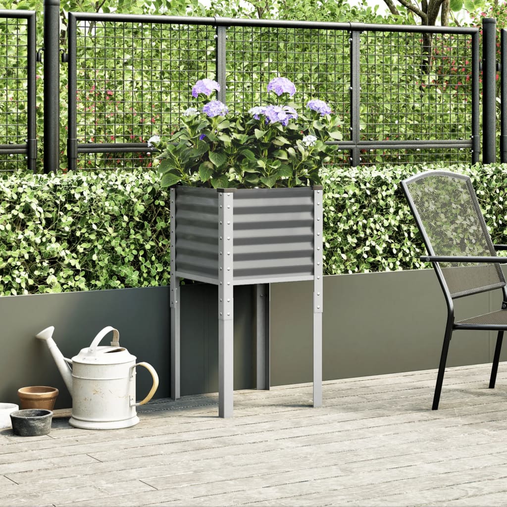 VIDAXL -Planungsbox 45x45x88 cm Stahlgrau