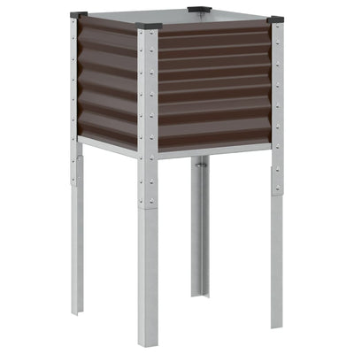 VIDAXL -Planungsbox 45x45x88 cm Stahlbraun