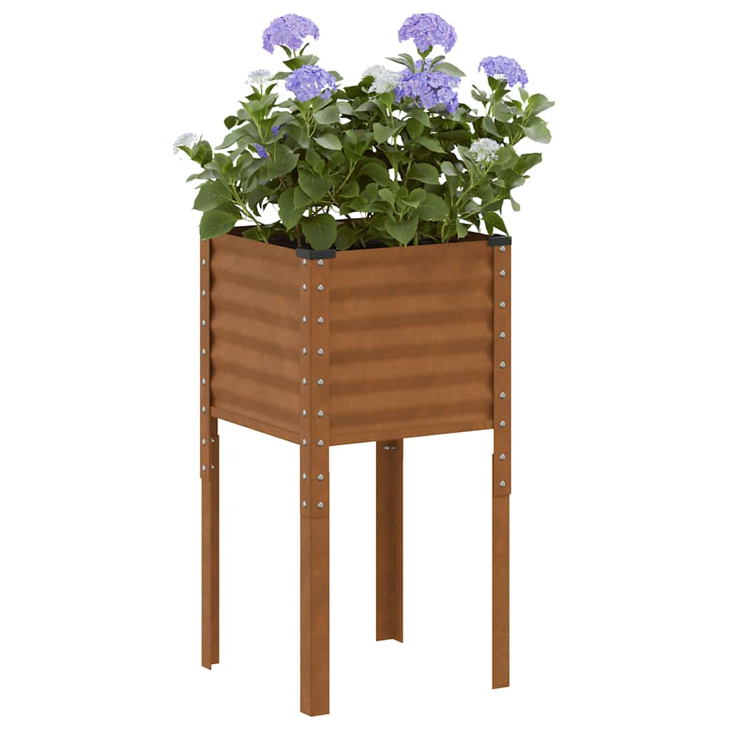 VIDAXL -Planungsbox 45x45x88 cm Wetterstahl