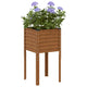 VIDAXL -Planungsbox 45x45x88 cm Wetterstahl