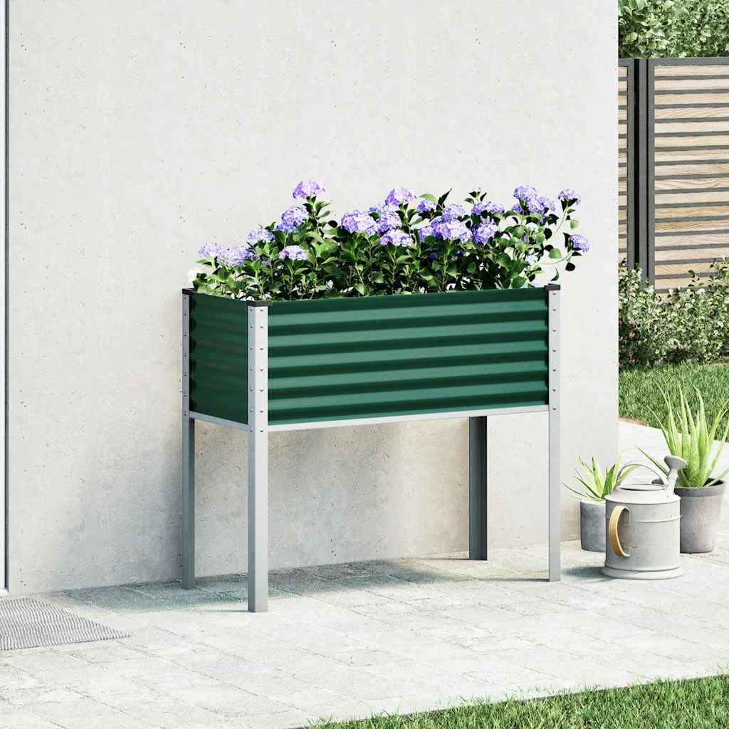 VIDAXL -Planungsbox 100x41x90 cm Stahlgrün
