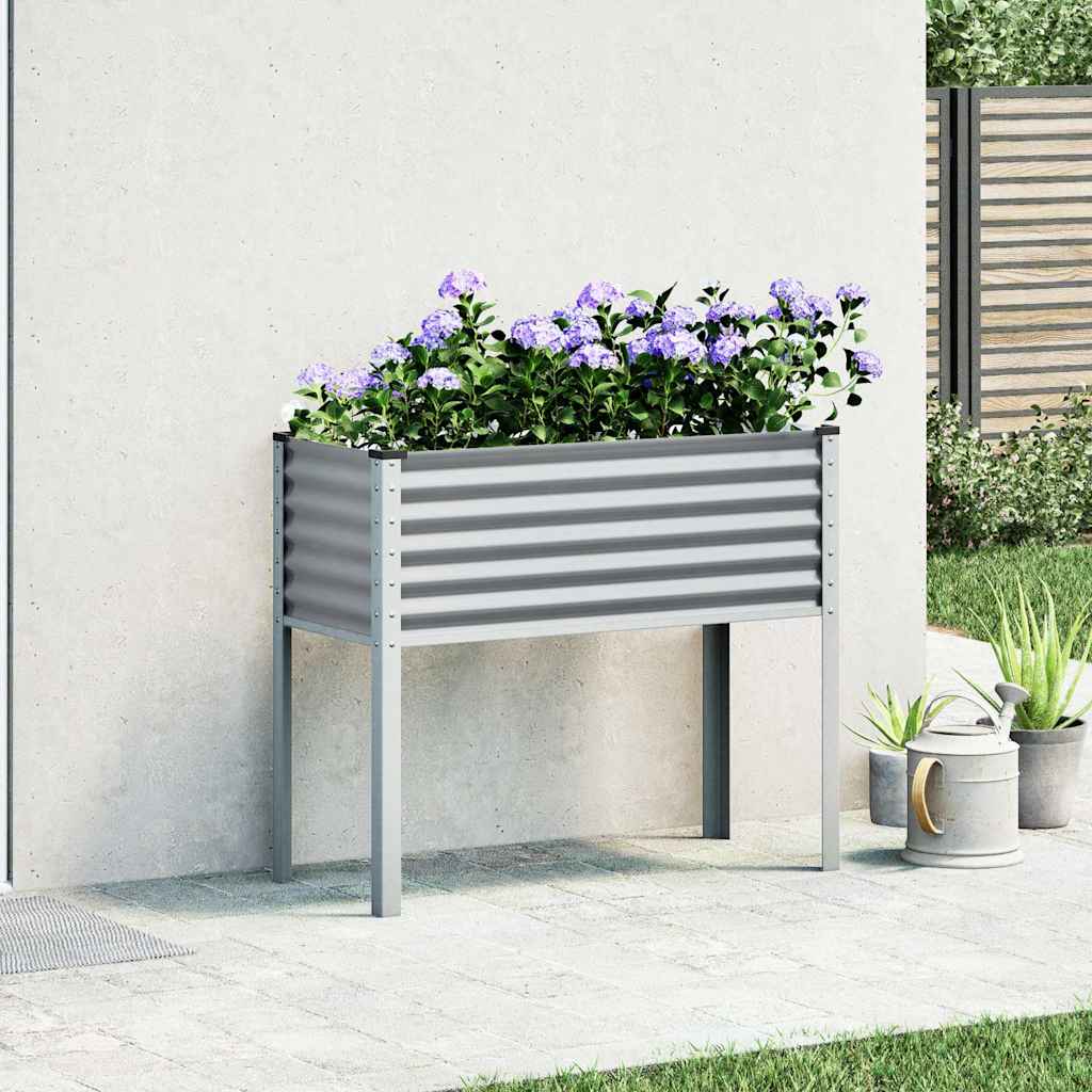 VIDAXL -Planungsbox 100x41x90 cm Stahlgrau
