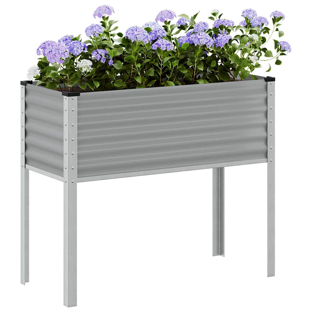 VIDAXL -Planungsbox 100x41x90 cm Stahlgrau