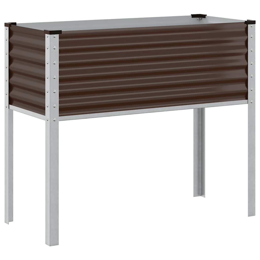 VIDAXL -Planungsbox 100x41x90 cm Stahlbraun