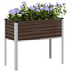 VIDAXL -Planungsbox 100x41x90 cm Stahlbraun