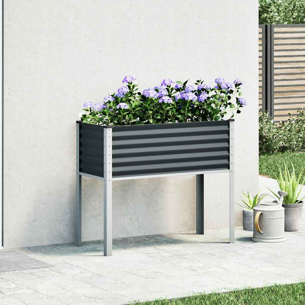 VIDAXL -Planungsbox 100x41x90 cm Stahl Anthrazit -gelöscht