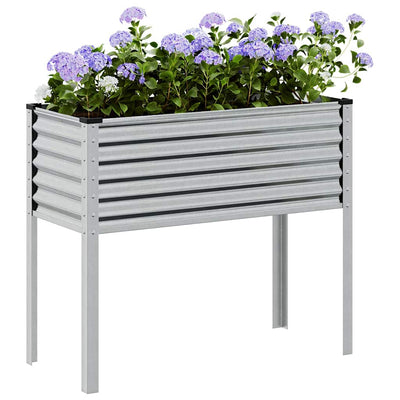 VIDAXL -Pflanzenbank 100x41x90 cm verzinkter Stahl