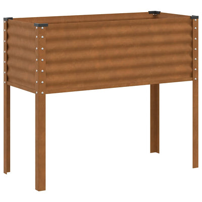 VIDAXL -Planungsbox 100x41x90 cm Wetterstahl