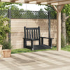 Vidaxl Garden Swing Stuhl mit Metallketten Festpinewood Schwarz