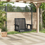 Vidaxl Garden Swing Stuhl mit Metallketten Festpinewood Schwarz - afbeelding 3
