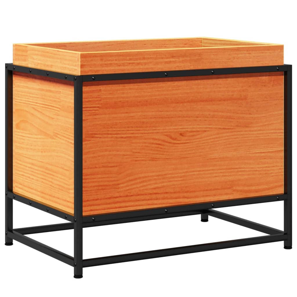 VIDAXL -Planungsbox 60x40x50 cm Festkiefer Wäsche Braun