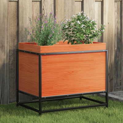 VIDAXL -Planungsbox 60x40x50 cm Festkiefer Wäsche Braun
