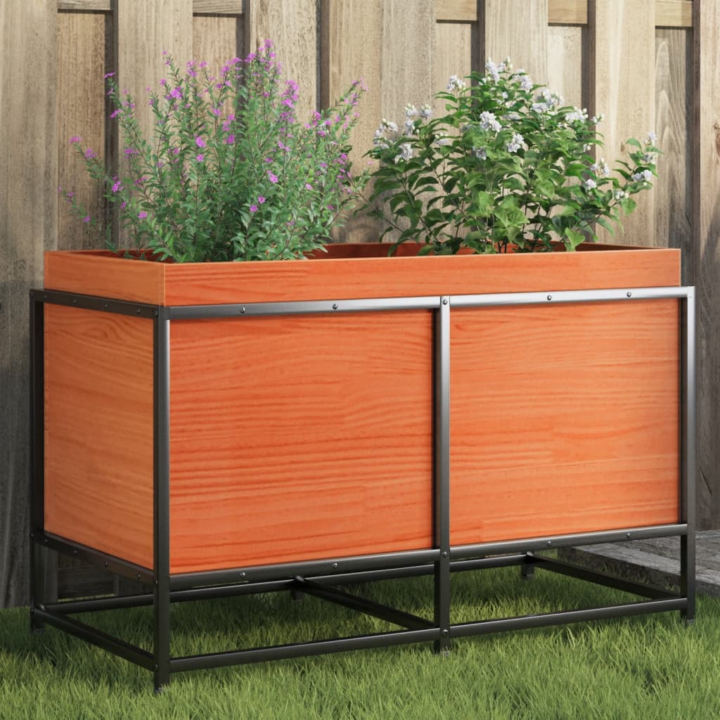 VIDAXL -Planungsbox 80x40x50 cm Festkiefer Wäschebraun