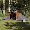 Vidaxl Dome Zelt 6-Personen wasserdichtes Grau und Orange