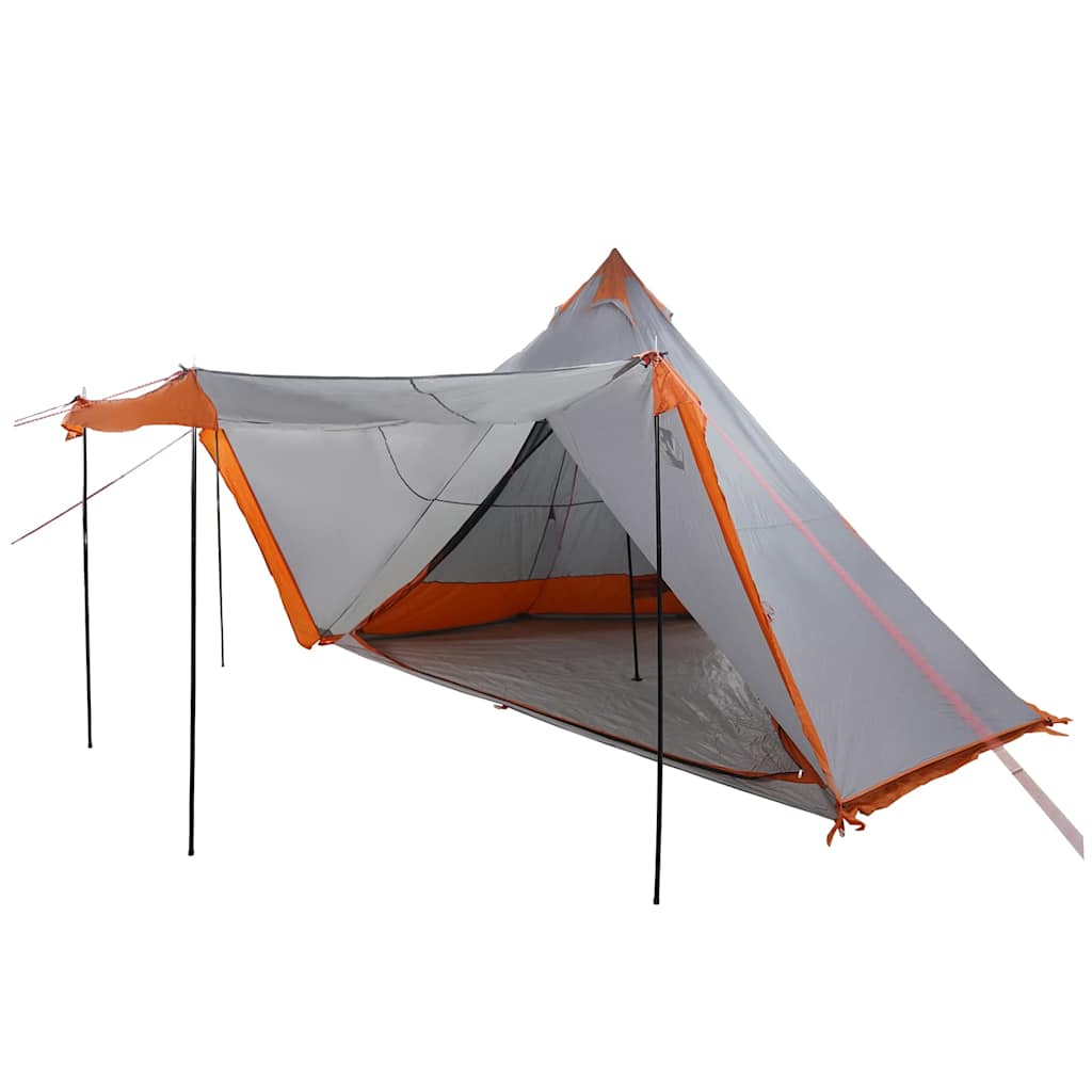 Vidaxl Tipitent 6-Personen wasserdichtes Grau und Orange