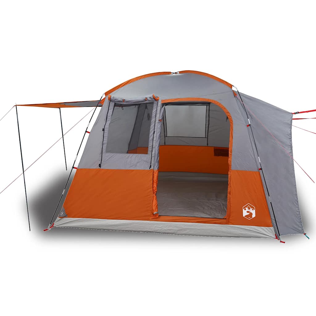 VidaXL Autozelt 4-Personen wasserdicht Grau und Orange