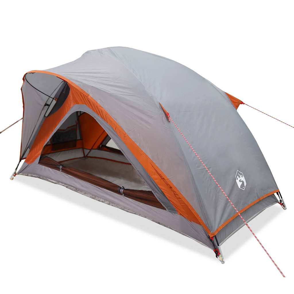 VidaXL Zelt 1-Personen wasserdicht grau und orange
