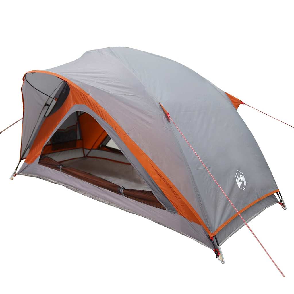 VidaXL Zelt 1-Personen wasserdicht grau und orange