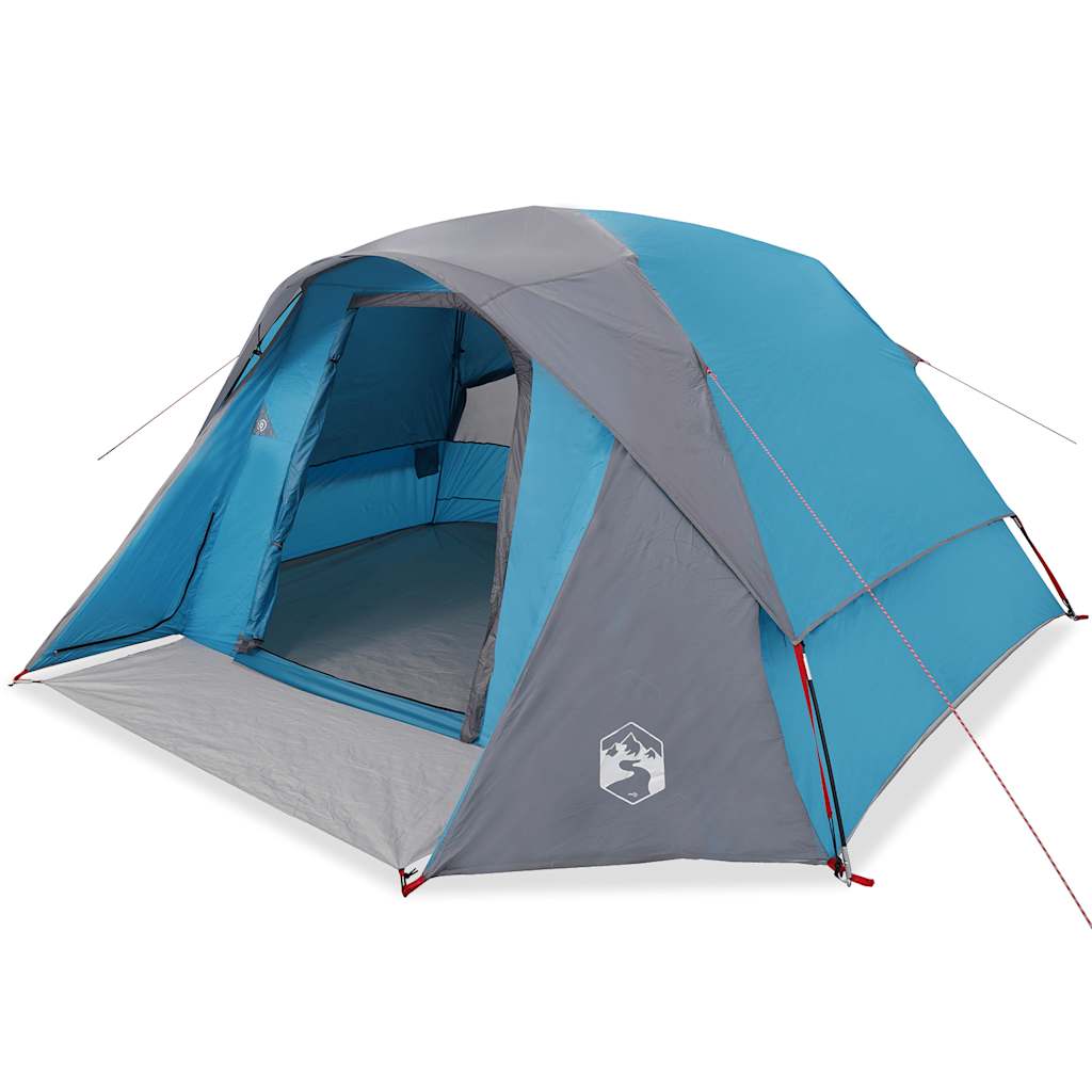 VidaXL Zelt 4-Personen wasserdicht blau