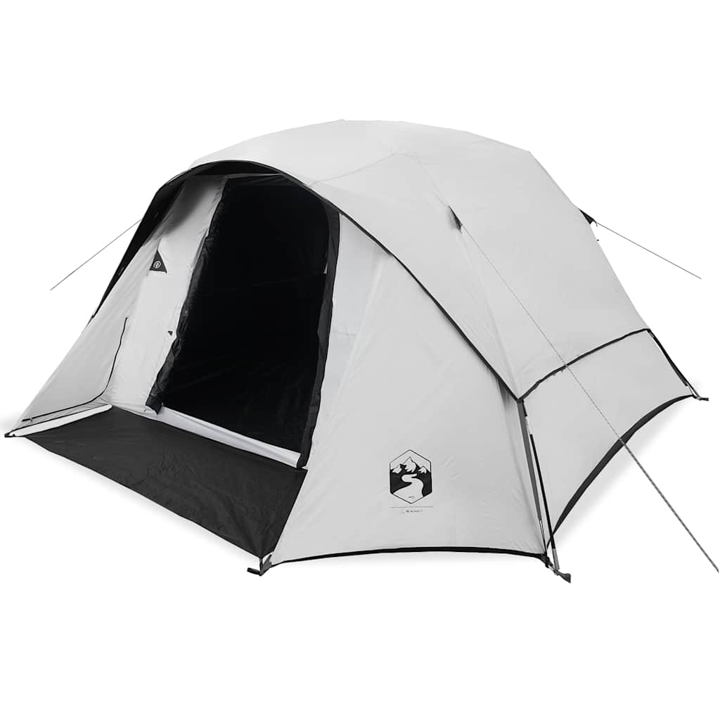 Vidaxl Campingzelt Hütte 4-Personen-Verdunkelungsstoff weiß wasserdicht