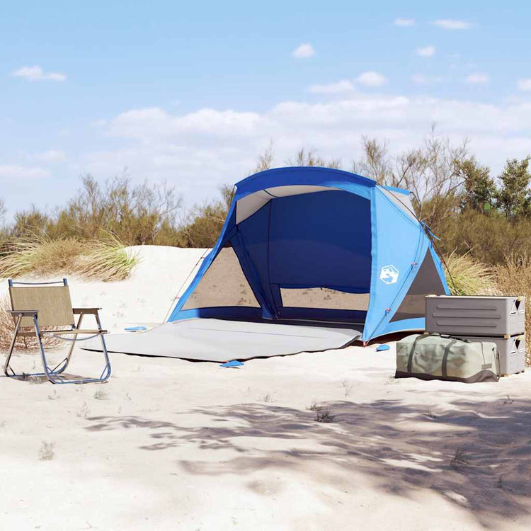 VidaXL Strandzelt 2-Personen wasserdicht azurblau