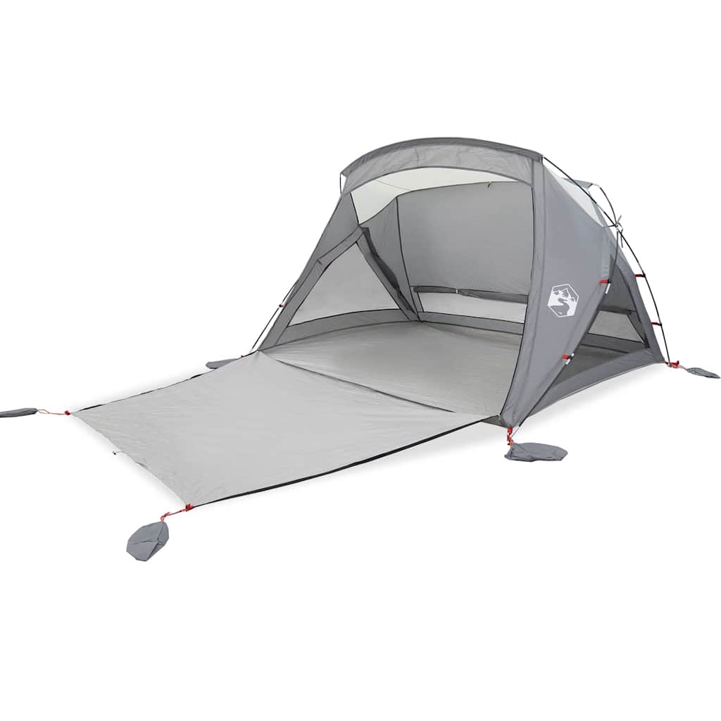 VidaXL Strandzelt 2-Personen wasserdicht grau