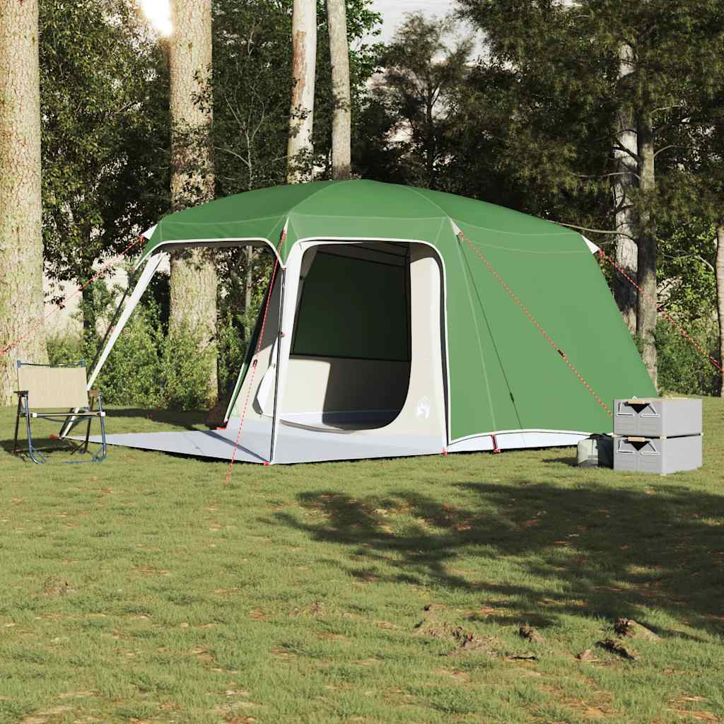 VidaXL Campingzelt mit Verandakuppel 5-Personen wasserdicht grün
