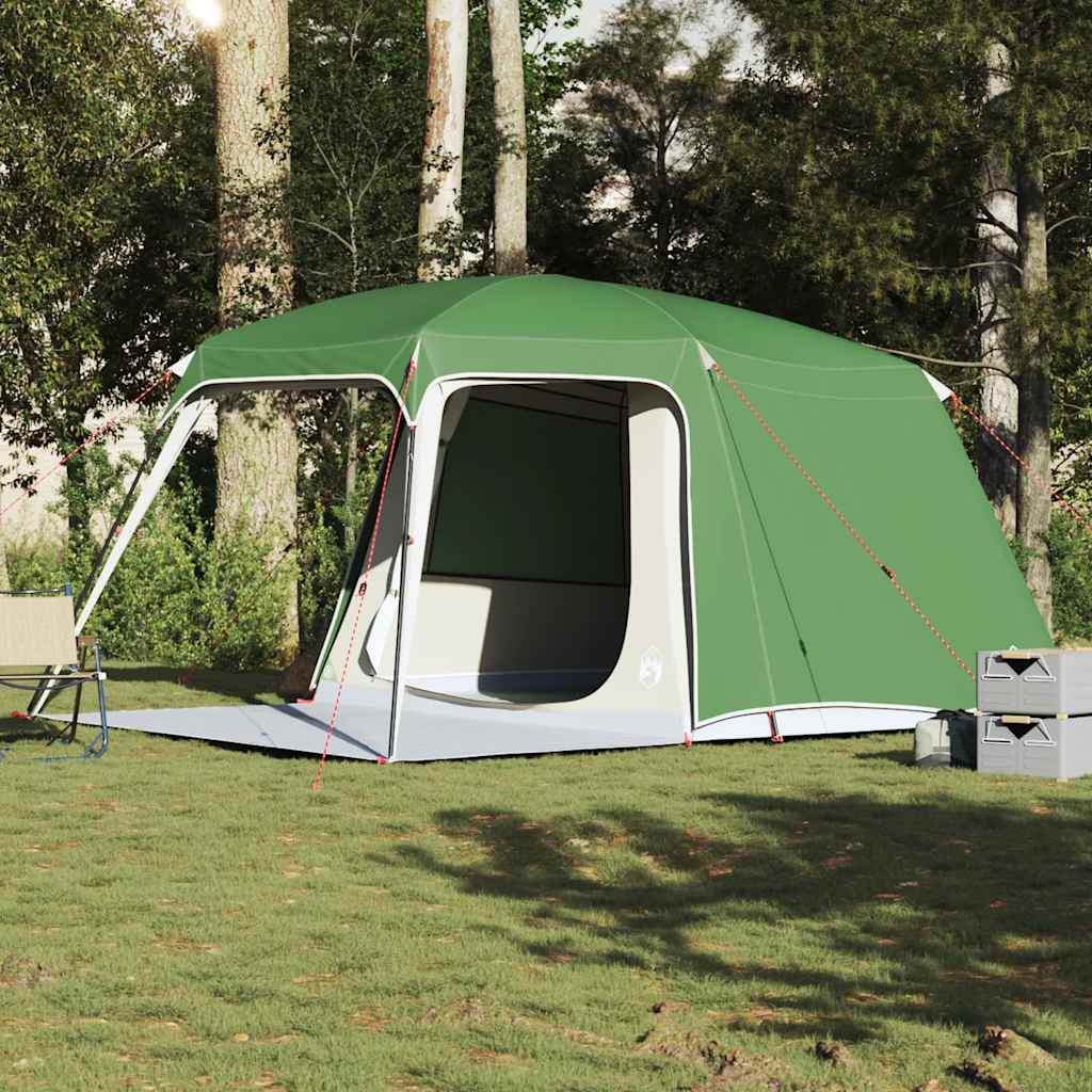 VidaXL Campingzelt mit Verandakuppel 5-Personen wasserdicht grün