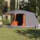 VidaXL Campingzelt mit Verandakuppel, 5 Personen, wasserdicht, grauorange